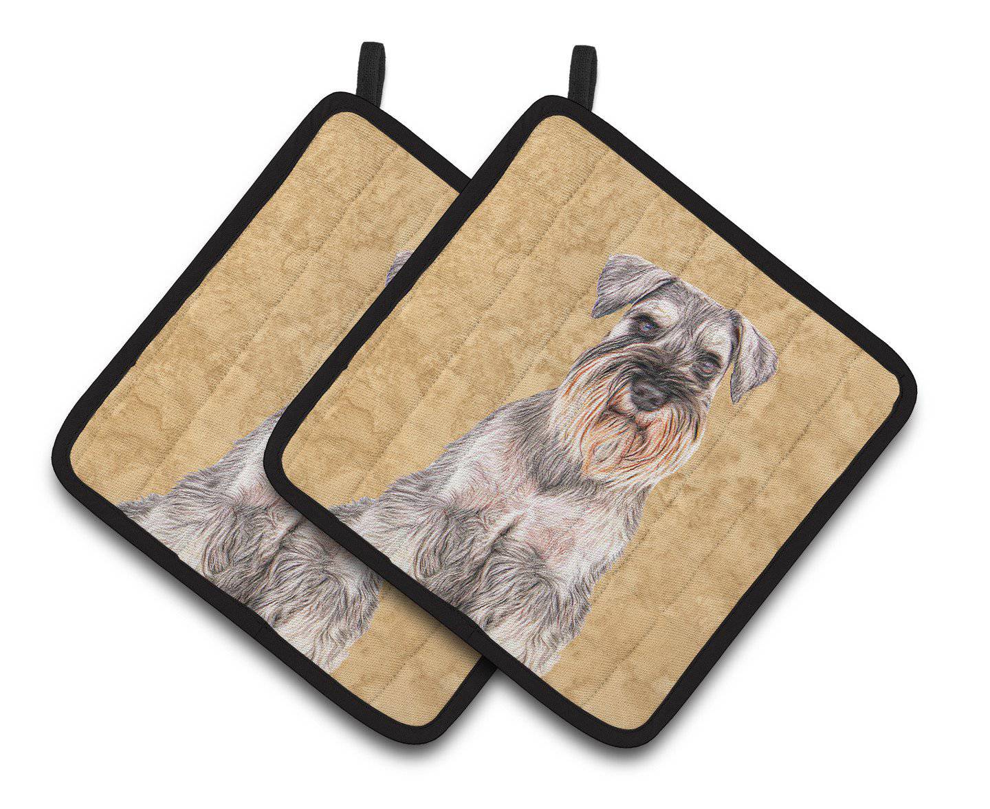 Schnauzer Pair of Pot Holders KJ1229PTHD - the-store.com