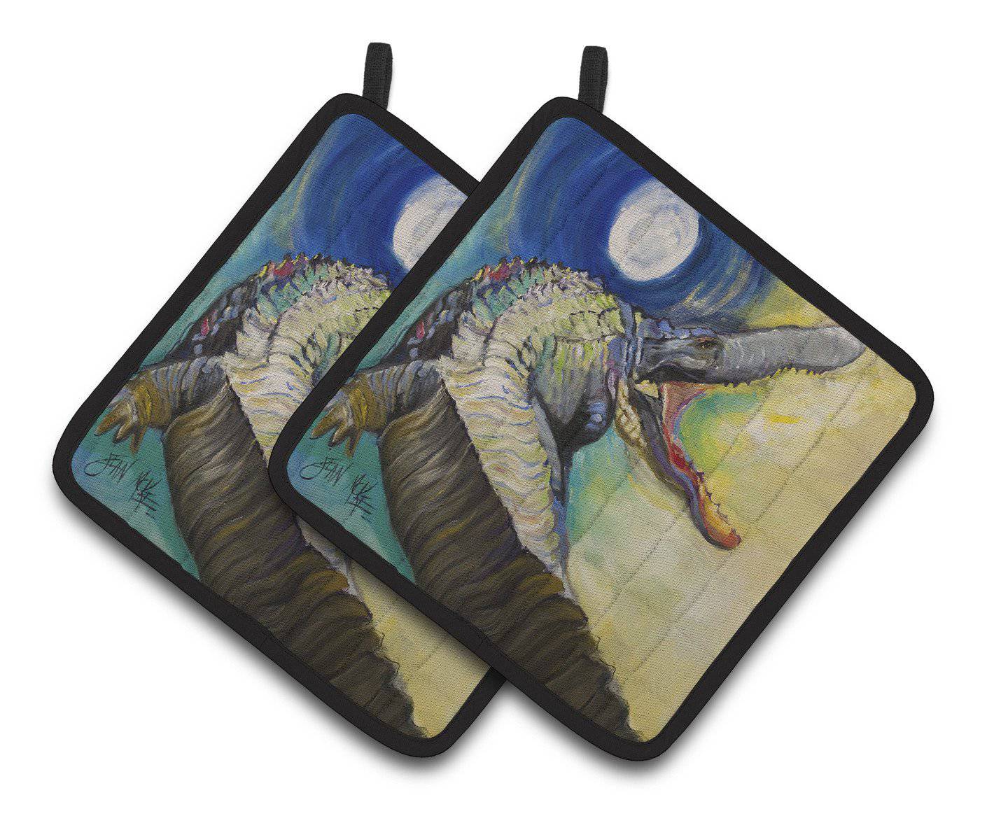 Alligator Pair of Pot Holders JMK1207PTHD - the-store.com