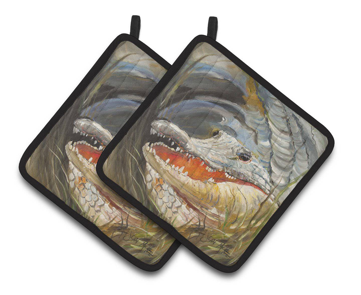 Alligator Pair of Pot Holders JMK1208PTHD - the-store.com