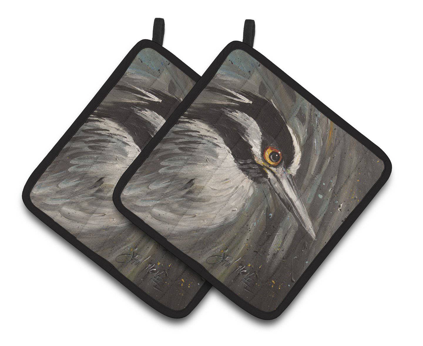 Night Heron Pair of Pot Holders JMK1219PTHD - the-store.com