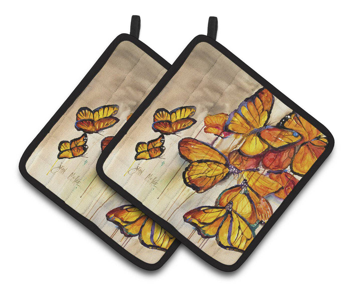 Butterflies Pair of Pot Holders JMK1220PTHD - the-store.com