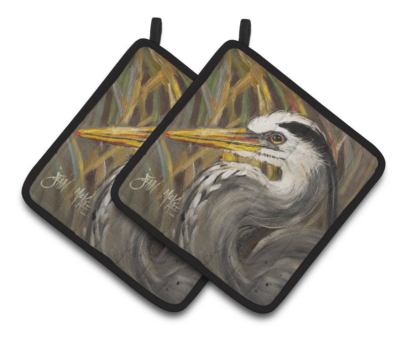 Blue Heron Pair of Pot Holders JMK1229PTHD - the-store.com