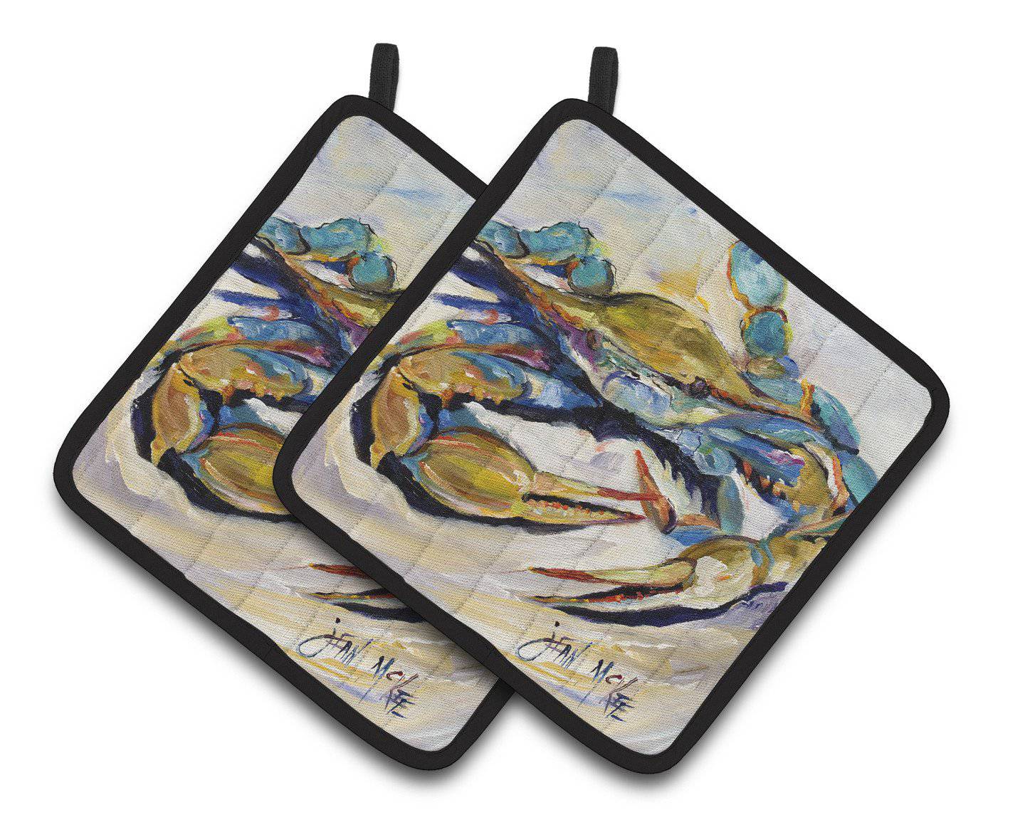 #20 Crab Pair of Pot Holders JMK1255PTHD - the-store.com