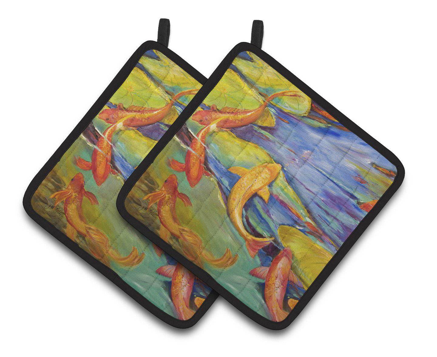 Koi Pair of Pot Holders JMK1263PTHD - the-store.com