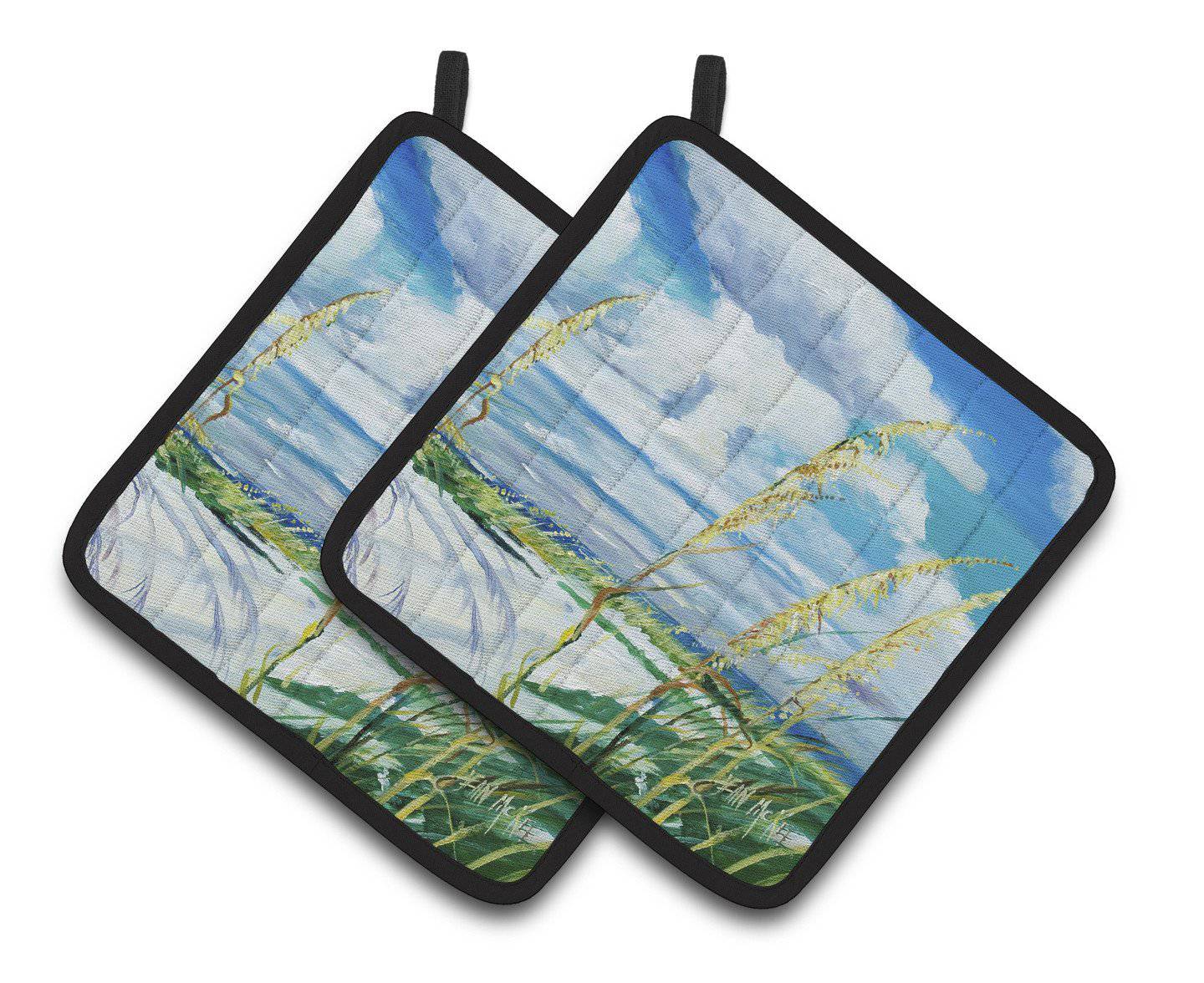 Sea Oats Pair of Pot Holders JMK1271PTHD - the-store.com