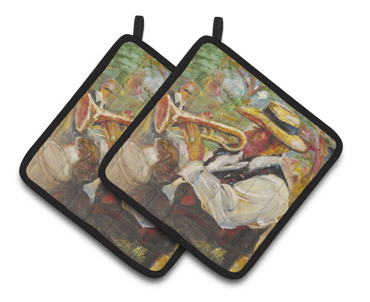 Jazz Trumpet Pair of Pot Holders JMK1276PTHD - the-store.com