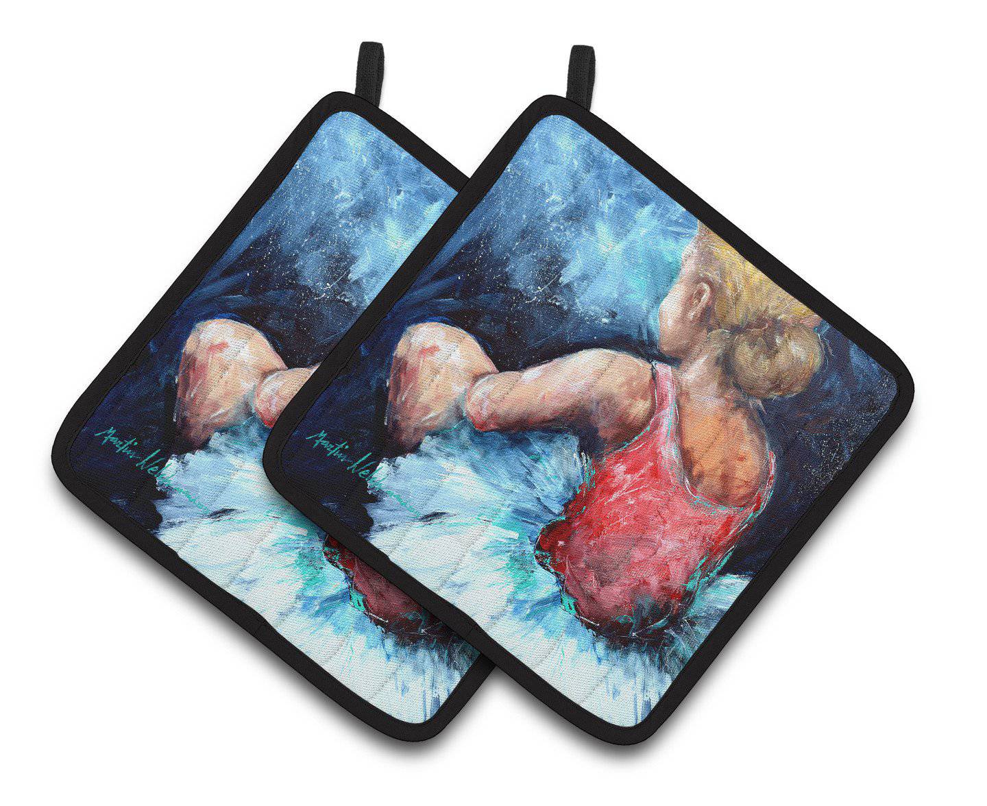 Ballet Star Struck Pair of Pot Holders MW1129PTHD - the-store.com