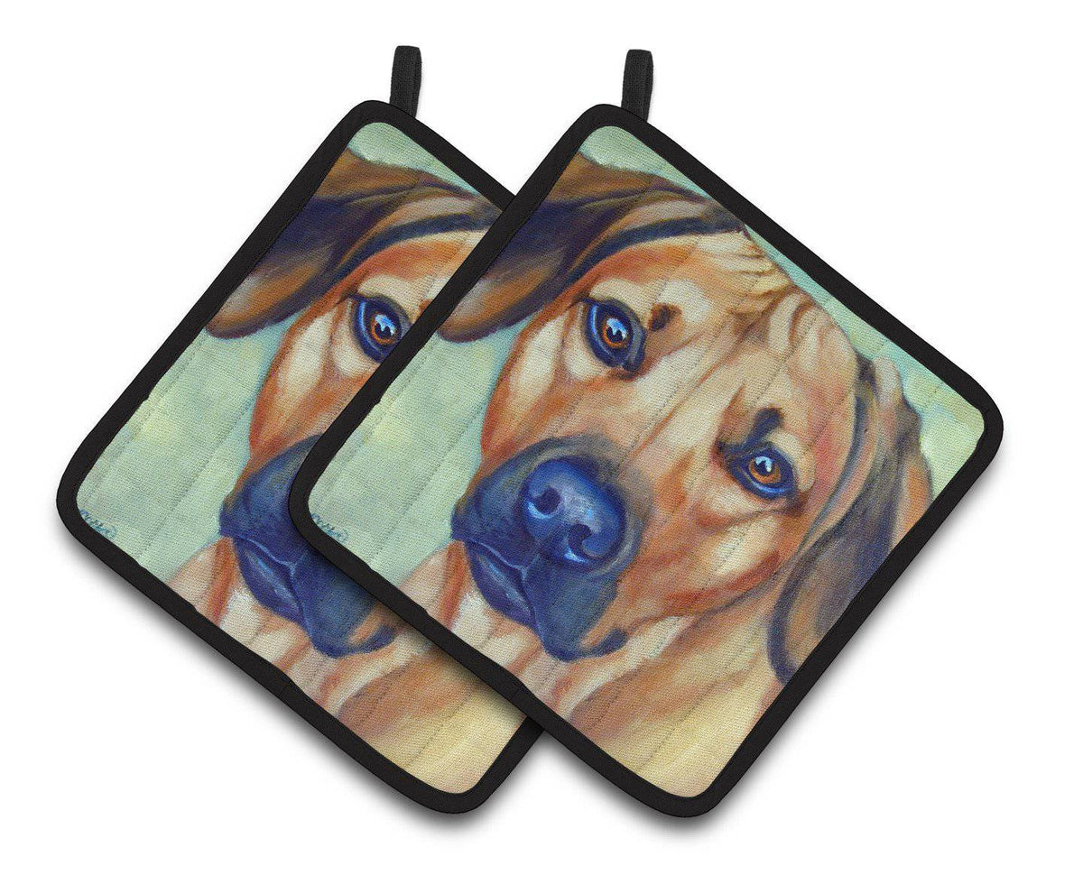 Rhodesian Ridgeback Pair of Pot Holders 7437PTHD - the-store.com