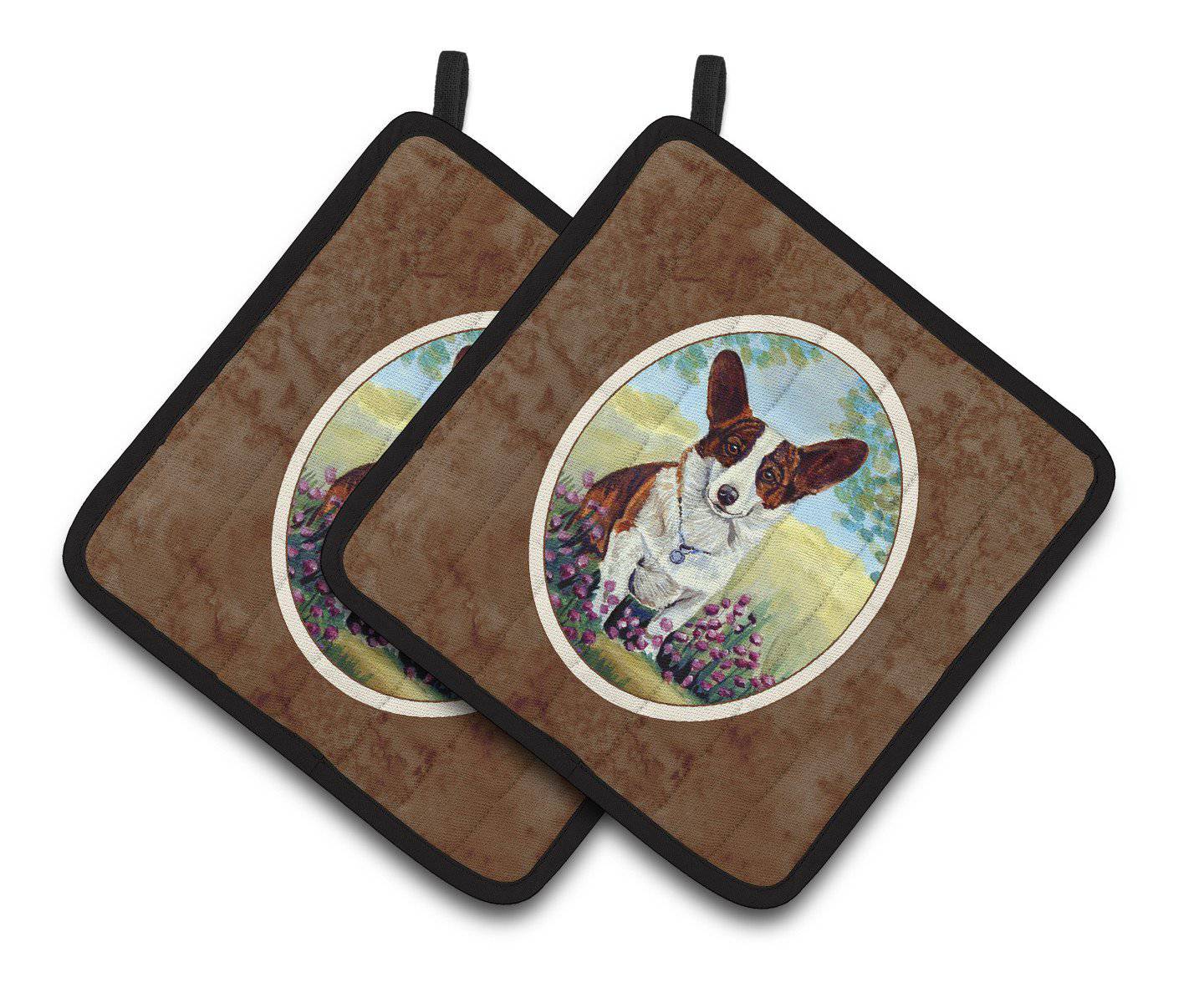 Cardigan Corgi Pair of Pot Holders 7088PTHD - the-store.com