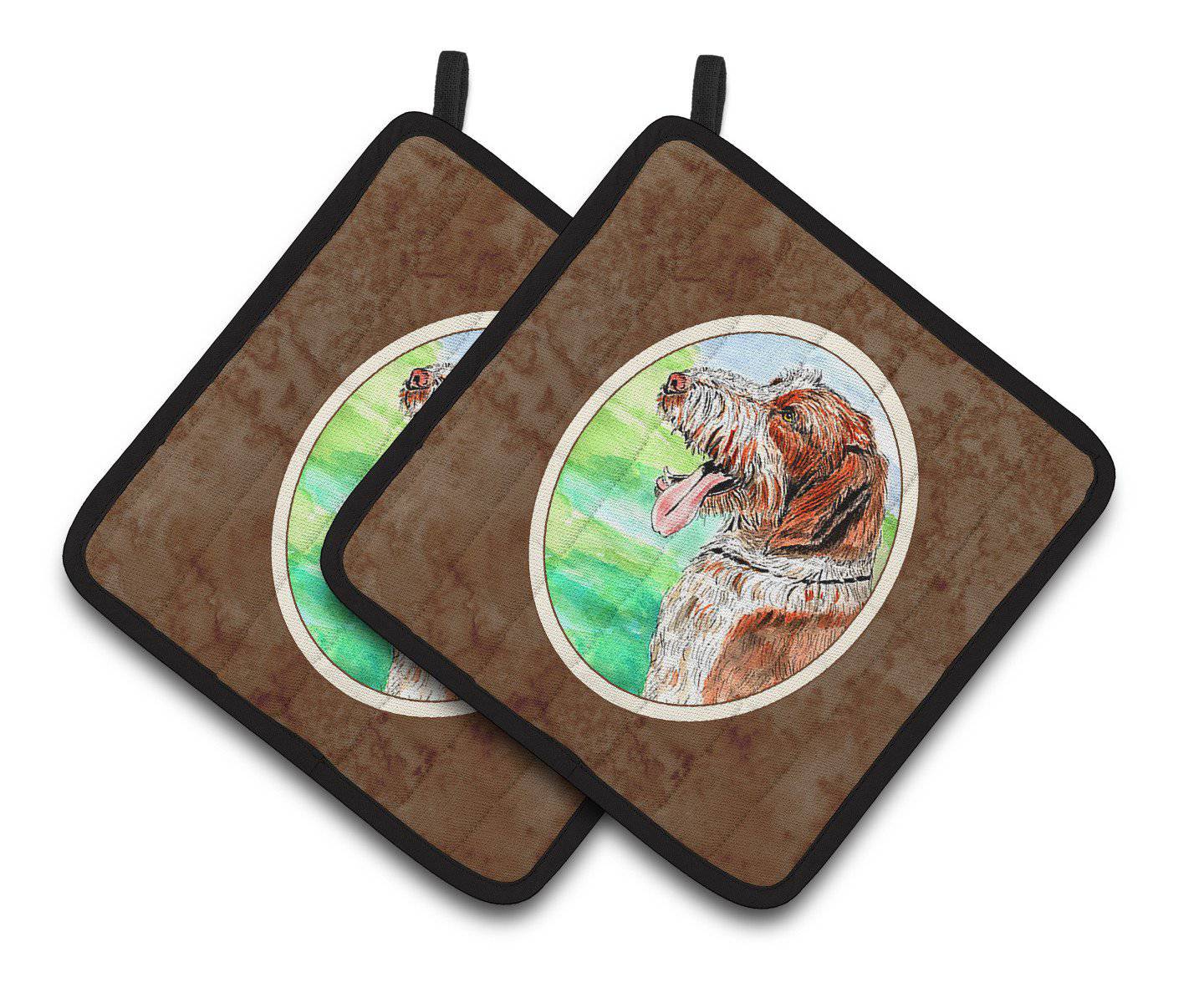 Italiano Spinone Pair of Pot Holders 7134PTHD - the-store.com