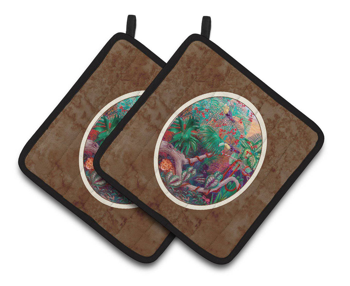 Bird - Toucan Pair of Pot Holders 7144PTHD - the-store.com