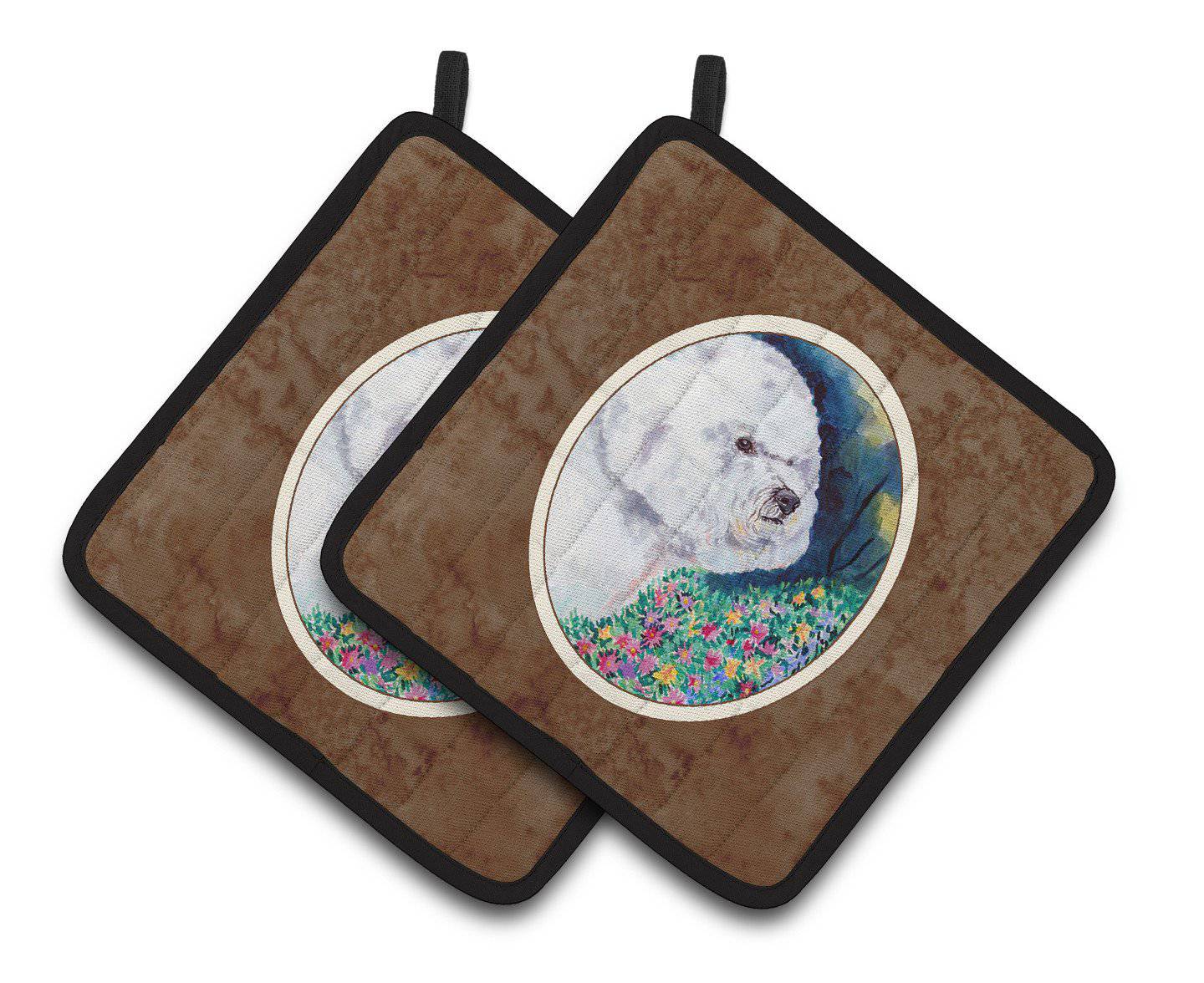 Bichon Frise Pair of Pot Holders 7225PTHD - the-store.com