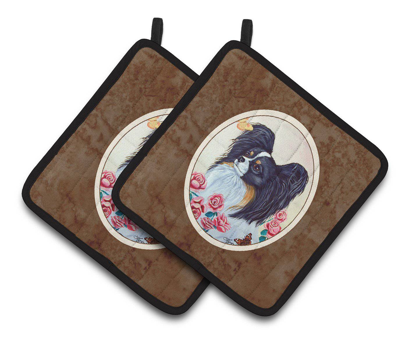 Papillon Pair of Pot Holders 7236PTHD - the-store.com