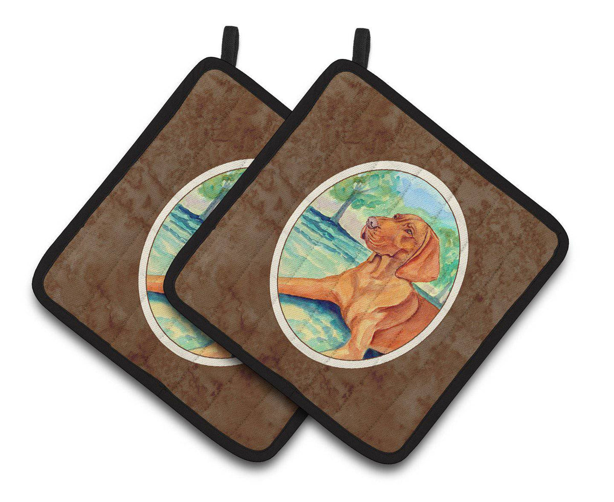 Vizsla Pair of Pot Holders 7264PTHD - the-store.com