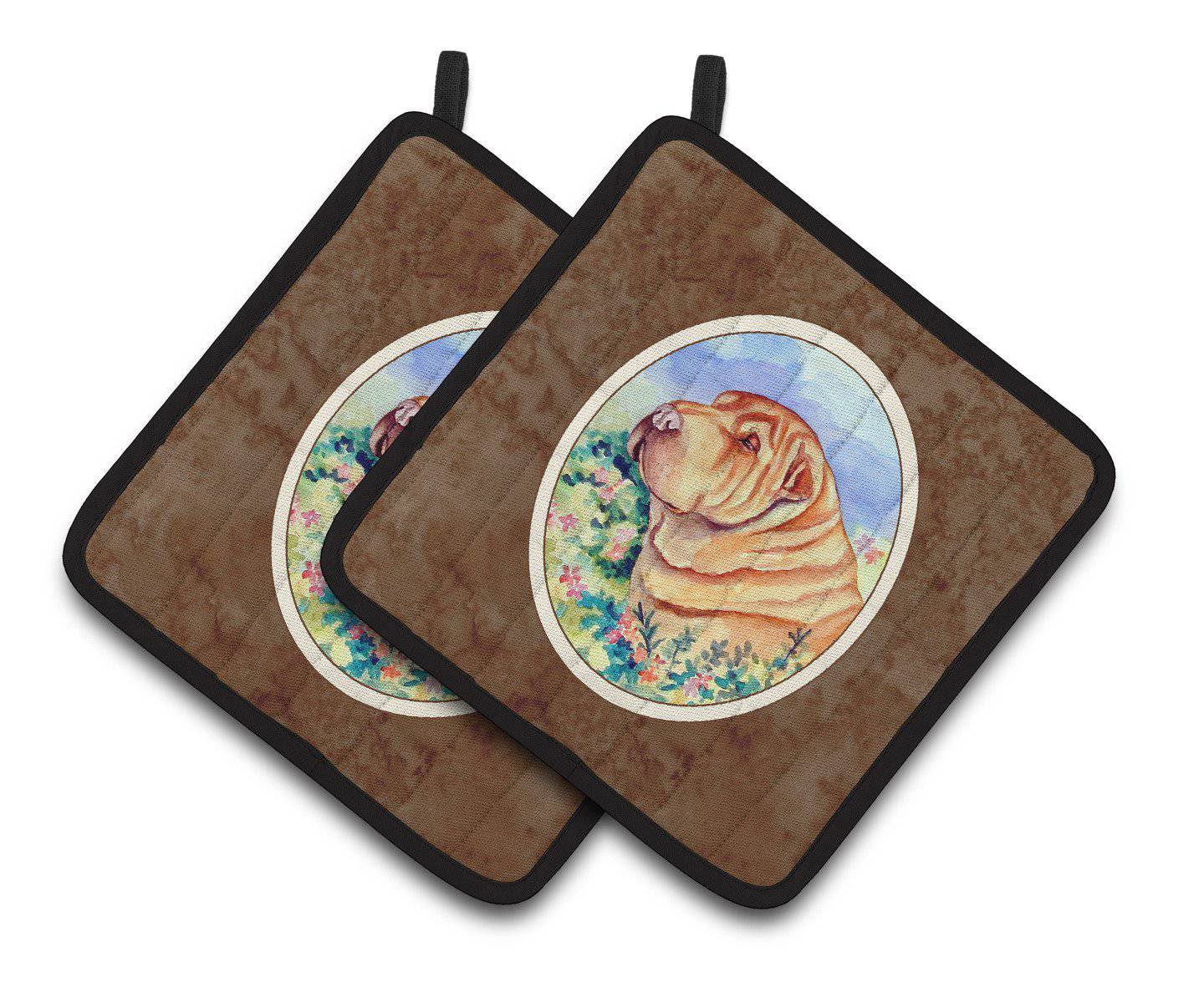 Shar Pei Pair of Pot Holders 7271PTHD - the-store.com