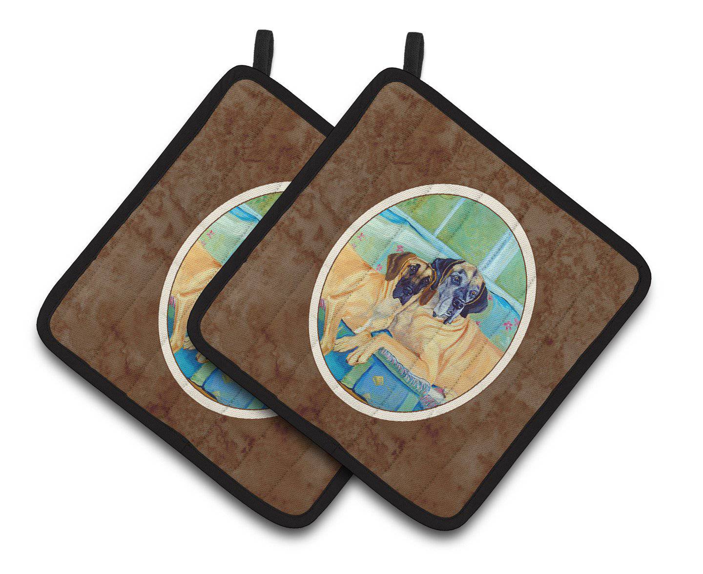 Great Dane Pair of Pot Holders 7280PTHD - the-store.com