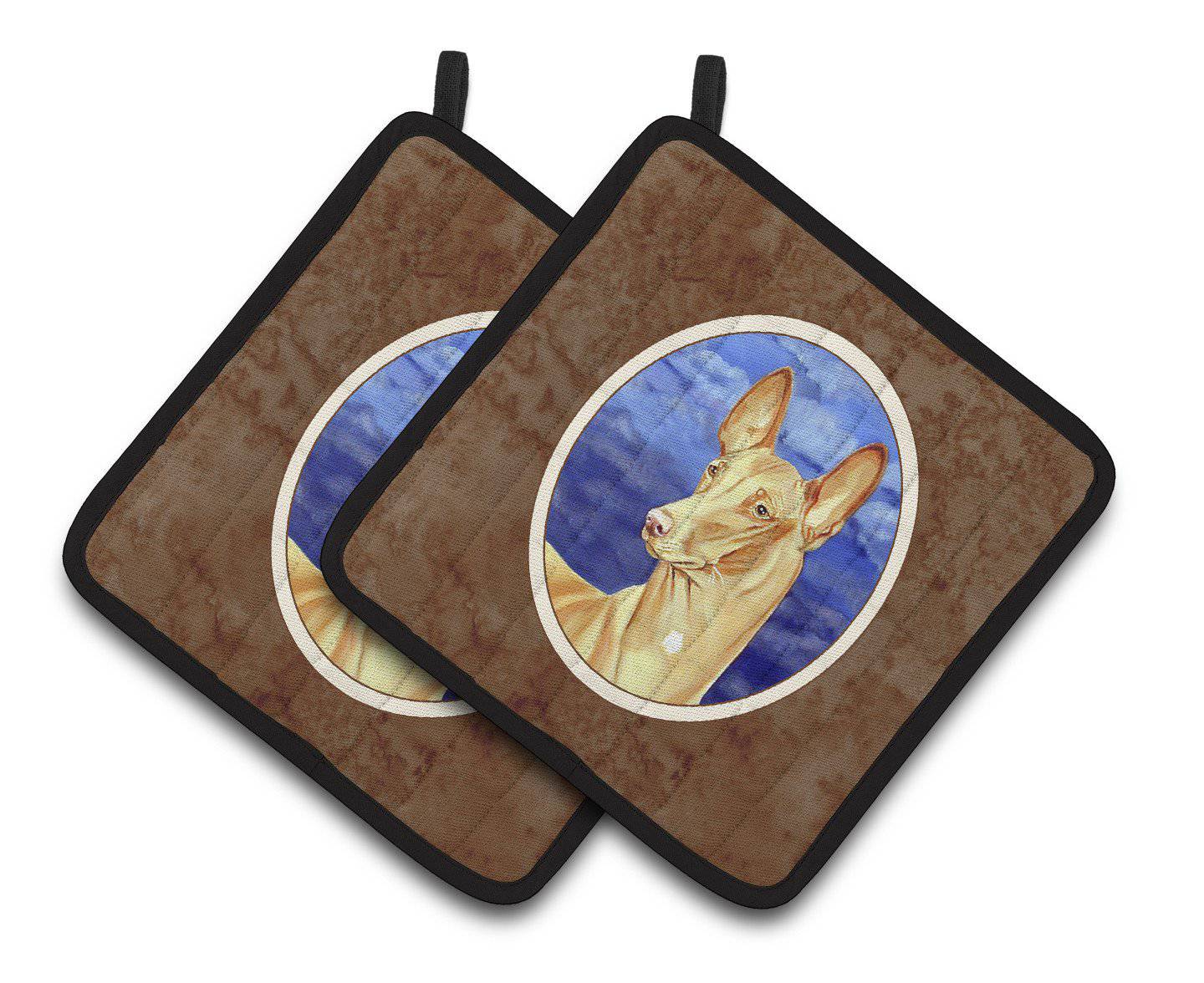 Pharaoh Hound Pair of Pot Holders 7044PTHD - the-store.com