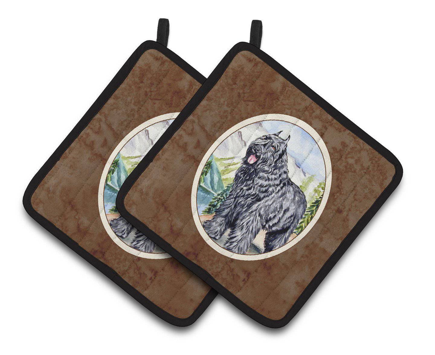 Bouvier des Flandres Pair of Pot Holders 7049PTHD - the-store.com