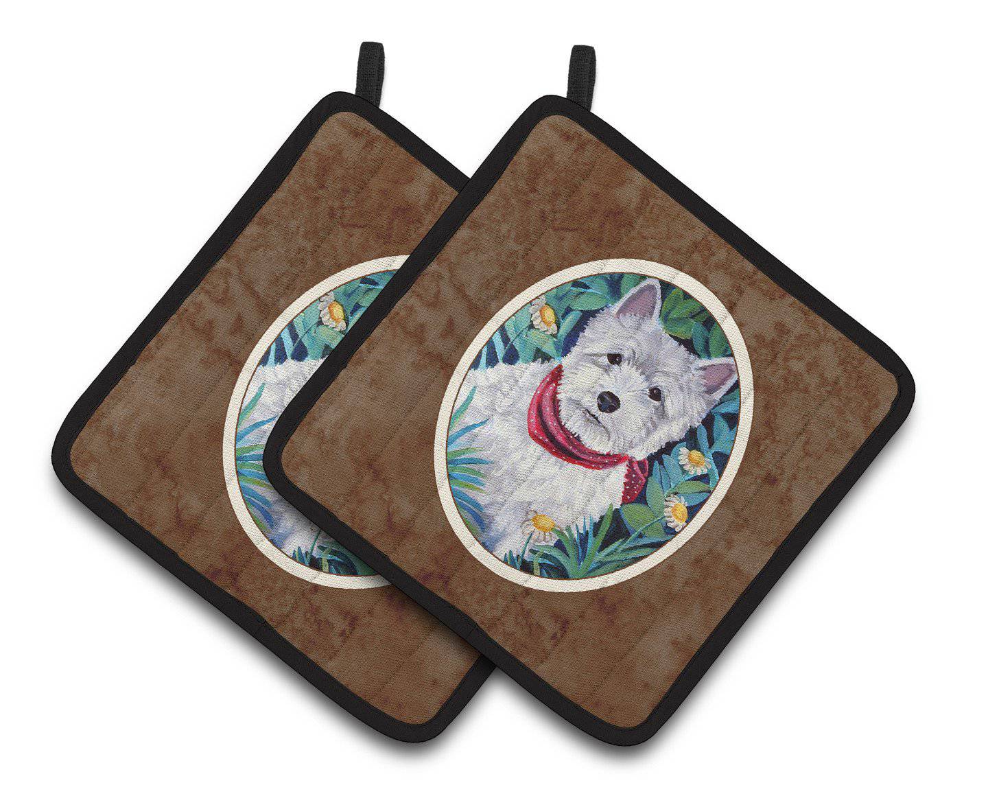 Westie Pair of Pot Holders 7066PTHD - the-store.com