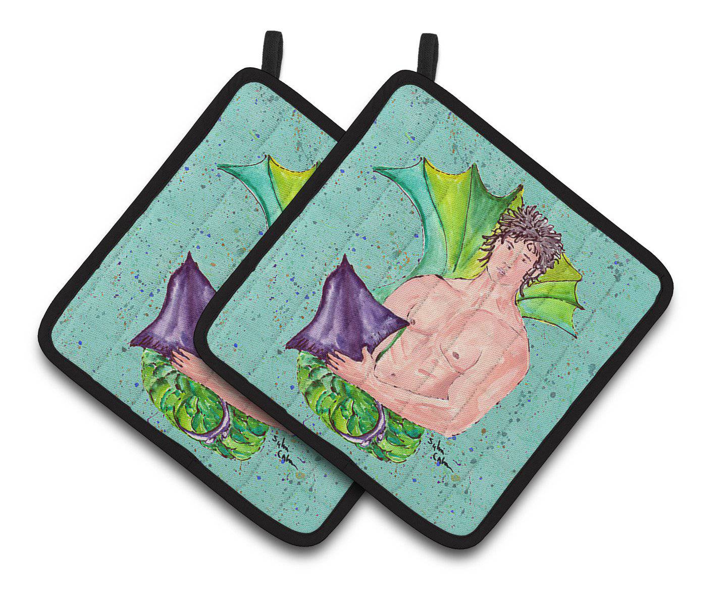 Merman Pair of Pot Holders 8345PTHD - the-store.com