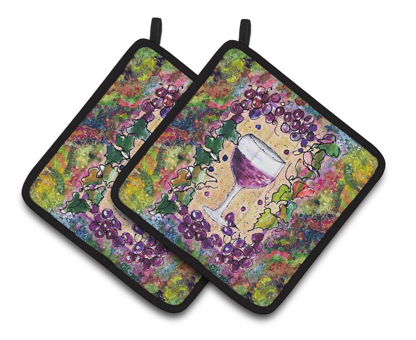 Wine Pair of Pot Holders 8616PTHD - the-store.com