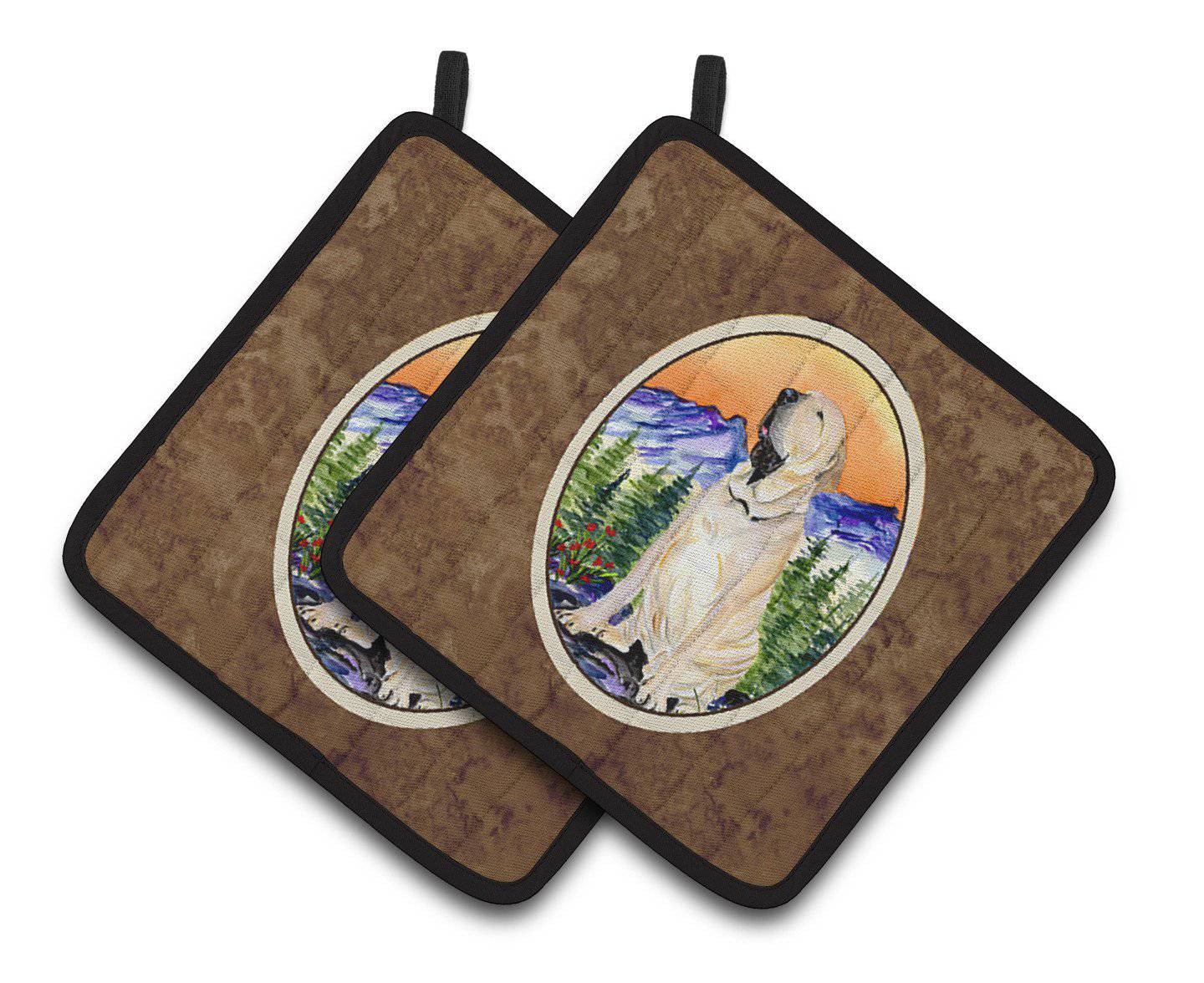 Brazilian Mastiff  / Fila Brasileiro Pair of Pot Holders SS8169PTHD - the-store.com