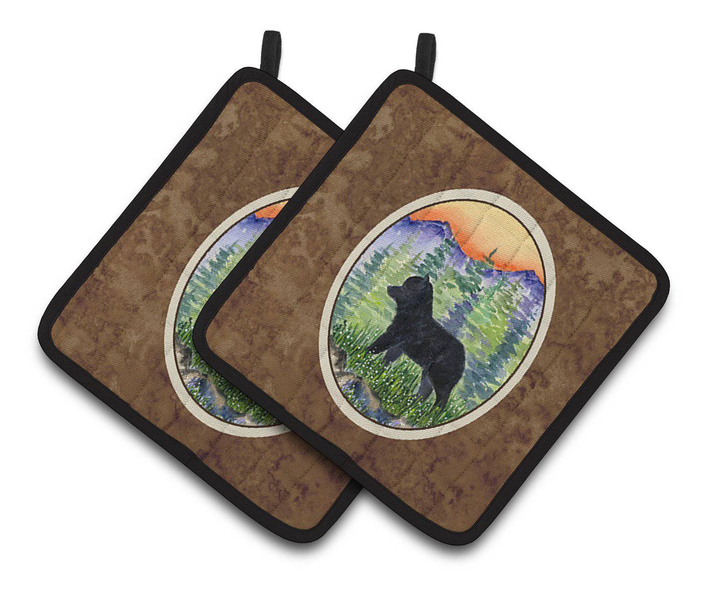 Schipperke Pair of Pot Holders SS8231PTHD - the-store.com