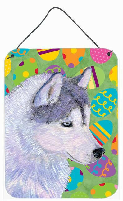 Siberian Husky Easter Eggtravaganza Aluminium Metal Wall or Door Hanging Prints by Caroline's Treasures