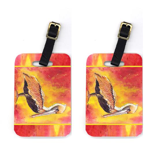 Pair of Pelican Luggage Tags by Caroline's Treasures