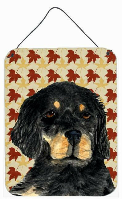 Gordon Setter Fall Leaves Portrait Aluminium Metal Wall or Door Hanging Prints by Caroline's Treasures