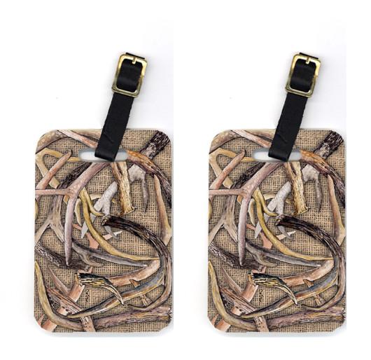 Pair of Deer Horns Luggage Tags by Caroline's Treasures