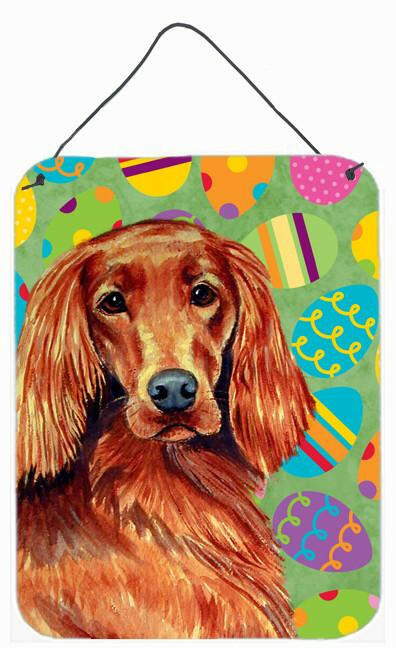 Irish Setter Easter Eggtravaganza Aluminium Metal Wall or Door Hanging Prints by Caroline's Treasures