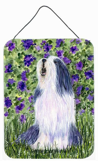 Bearded Collie Aluminium Metal Wall or Door Hanging Prints by Caroline's Treasures