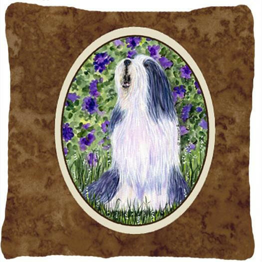 Bearded Collie Decorative   Canvas Fabric Pillow by Caroline&#39;s Treasures