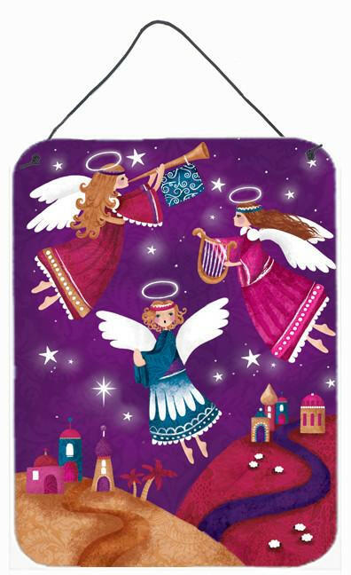 Christmas Angels in Purple Wall or Door Hanging Prints APH7082DS1216 by Caroline's Treasures