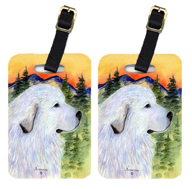 Pair of 2 Great Pyrenees Luggage Tags by Caroline&#39;s Treasures