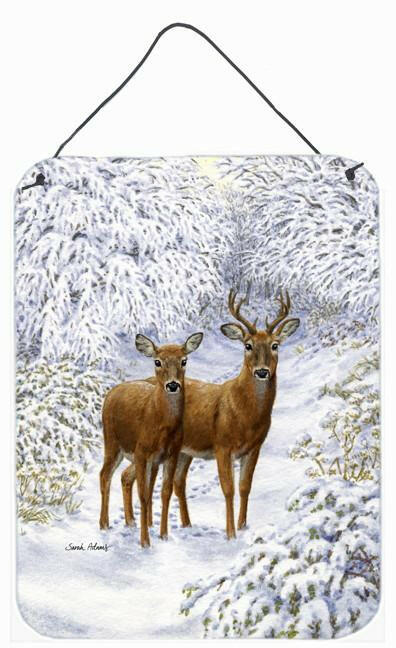 Two Deer Wall or Door Hanging Prints ASA2148DS1216 by Caroline's Treasures