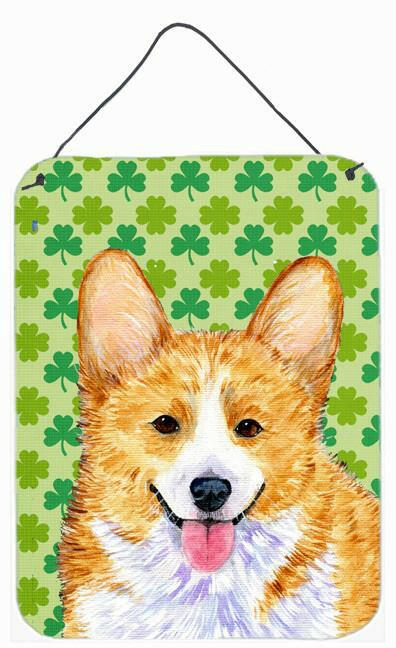 Corgi St. Patrick's Day Shamrock Wall or Door Hanging Print by Caroline's Treasures