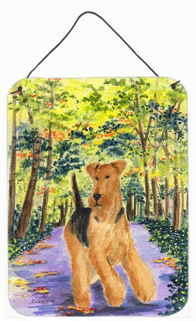 Airedale Aluminium Metal Wall or Door Hanging Prints by Caroline&#39;s Treasures