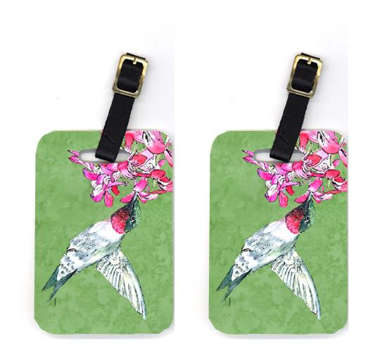 Pair of Hummingbird Luggage Tags by Caroline's Treasures