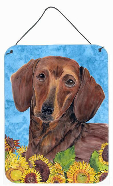 Dachshund Aluminium Metal Wall or Door Hanging Prints by Caroline's Treasures