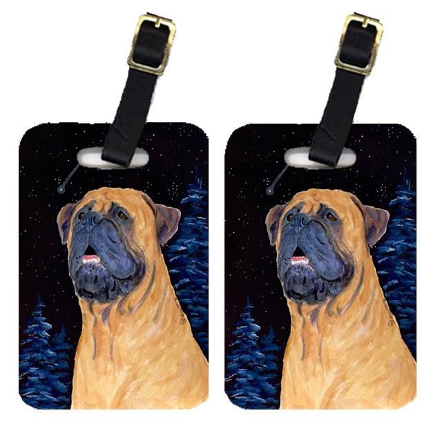 Pair of 2 Bullmastiff Luggage Tags by Caroline's Treasures