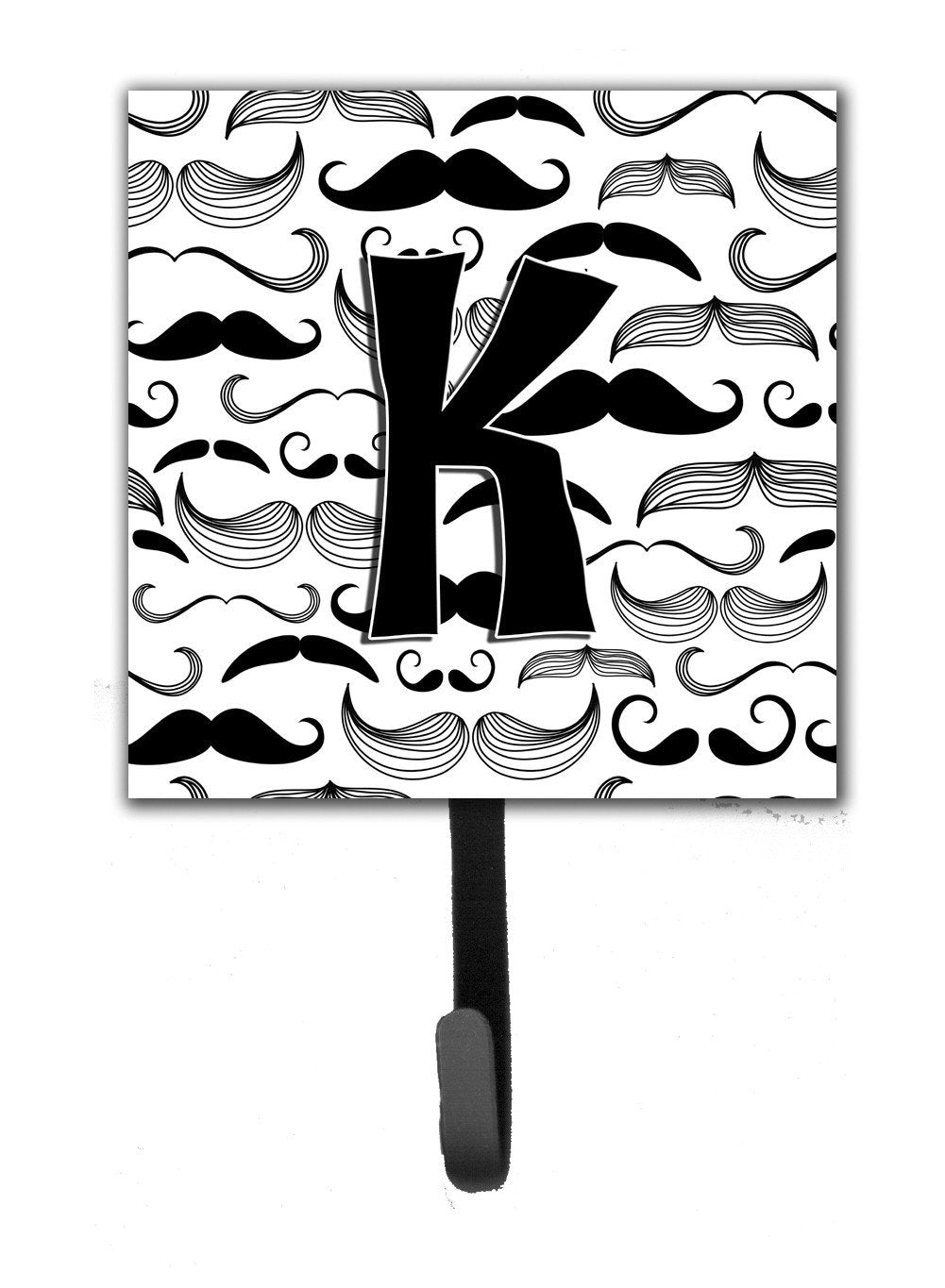 Letter K Moustache Initial Leash or Key Holder CJ2009-KSH4 by Caroline's Treasures