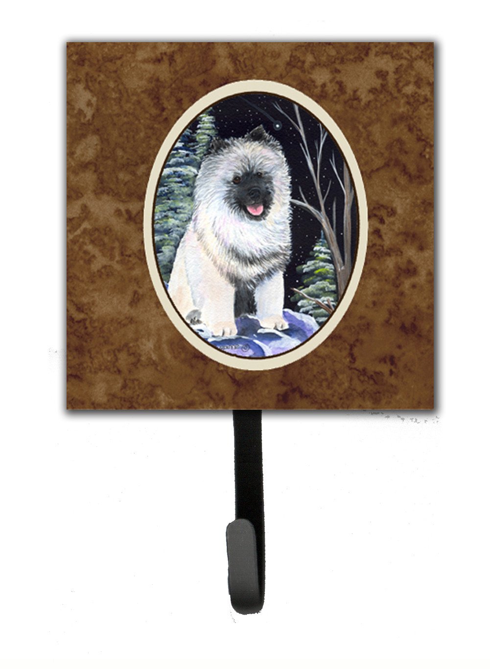 Starry Night Keeshond Leash Holder or Key Hook by Caroline&#39;s Treasures