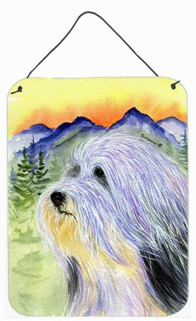 Bearded Collie Aluminium Metal Wall or Door Hanging Prints by Caroline's Treasures