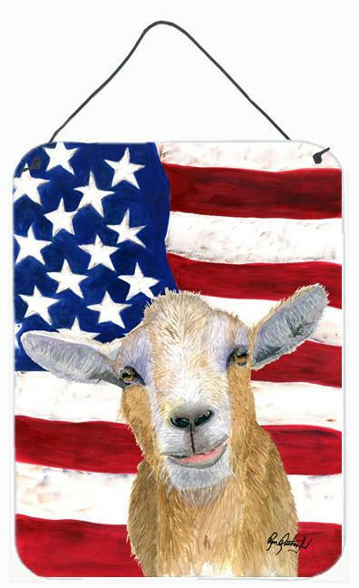 USA American Goat Aluminium Metal Wall or Door Hanging Prints by Caroline's Treasures