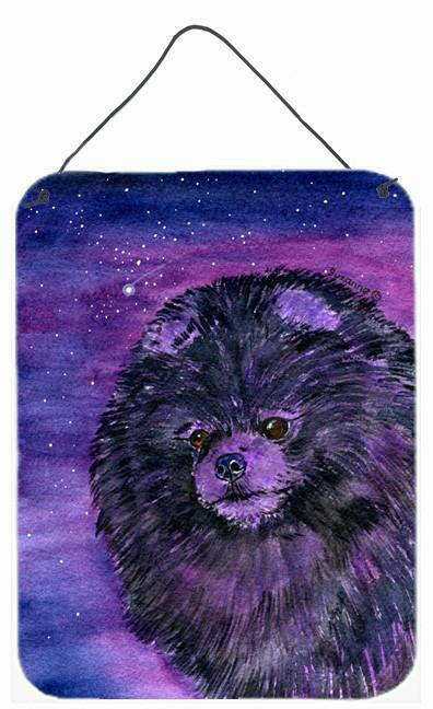 Starry Night Pomeranian Aluminium Metal Wall or Door Hanging Prints by Caroline's Treasures