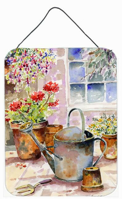 Watering Can Flowers Wall or Door Hanging Prints BMBO0303DS1216 by Caroline's Treasures