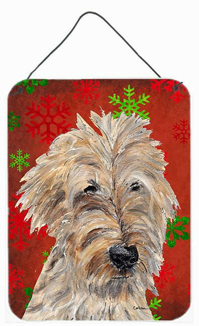 Goldendoodle Red Snowflake Christmas Wall or Door Hanging Prints by Caroline's Treasures