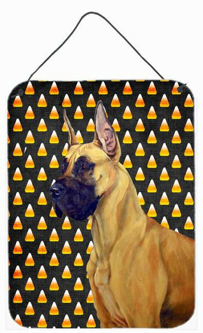 Great Dane Candy Corn Halloween Portrait Wall or Door Hanging Prints by Caroline's Treasures